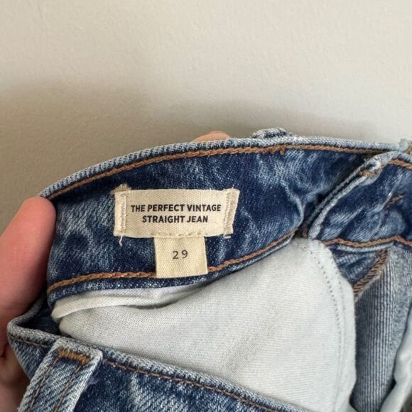 Madewell The Perfect Vintage Straight Jean: Button-Fly Edition | Size 29 - Picture 5 of 7